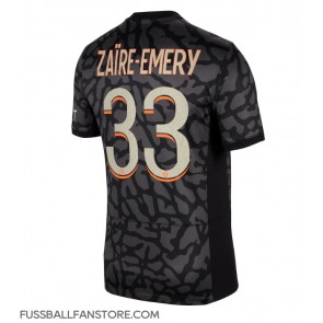 Paris Saint-Germain Warren Zaire-Emery #33 Replik 3rd trikot 2023-24 Kurzarm